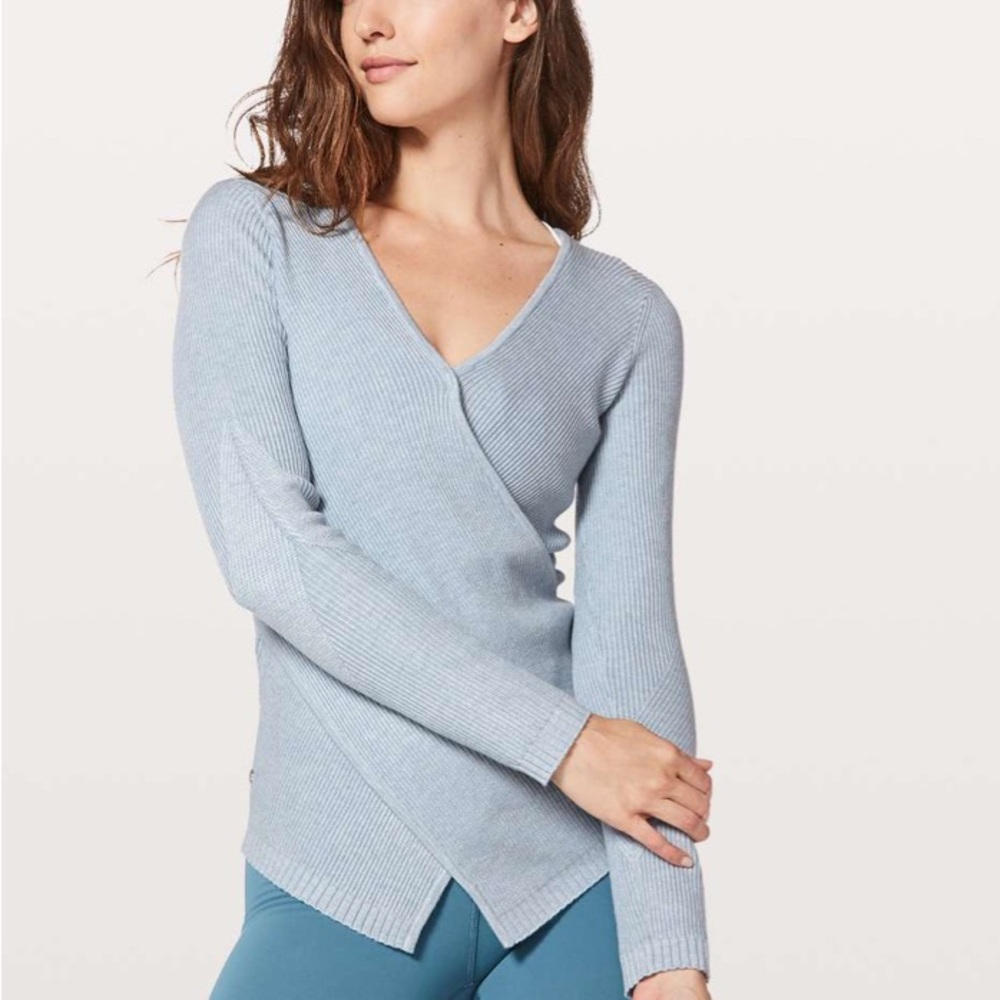 Light Blue V-Neck Sweater